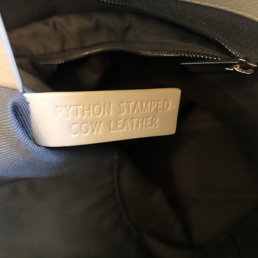 Vince Python Embossed Leather Hobo - Euc - image 8